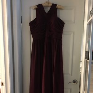 Maroon Bridesmaid Dress